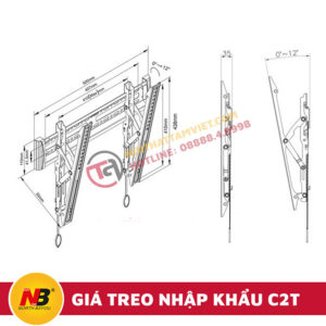 Giá Treo Tivi Nhập Khẩu NB-C2T-3