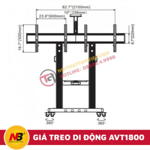 Giá Treo Tivi Nhập Khẩu Di Động NB-AVT1800-60-2A-4