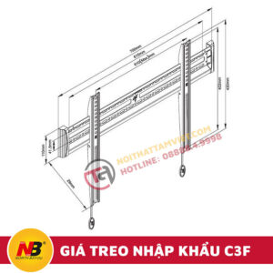 Giá Treo Tivi Nhập Khẩu NB-C3F-4