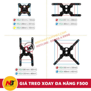 Giá Treo Tivi Nhập Khẩu Xoay Đa Năng NB-F500-6