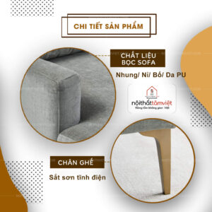 Sofa Bed | Sofa Giường | Sofa Đa Năng Tâm Việt SFB-01-2