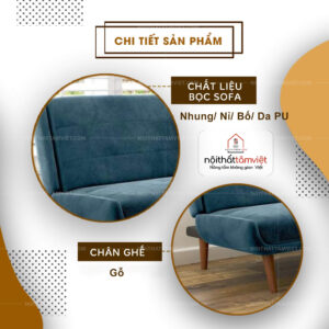 Sofa Bed | Sofa Giường | Sofa Đa Năng Tâm Việt SFB-04-2