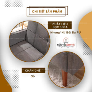 Sofa Bed | Sofa Giường | Sofa Đa Năng Tâm Việt SFB-07-2