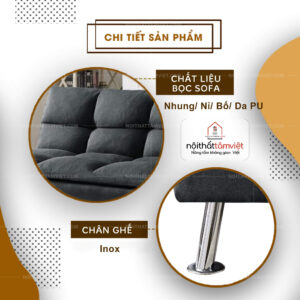 Sofa Bed | Sofa Giường | Sofa Đa Năng Tâm Việt SFB-09-2