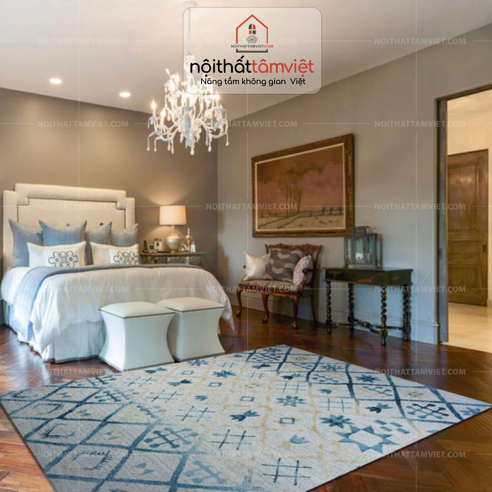 Thảm Trang Trí Tâm Việt LE7250A